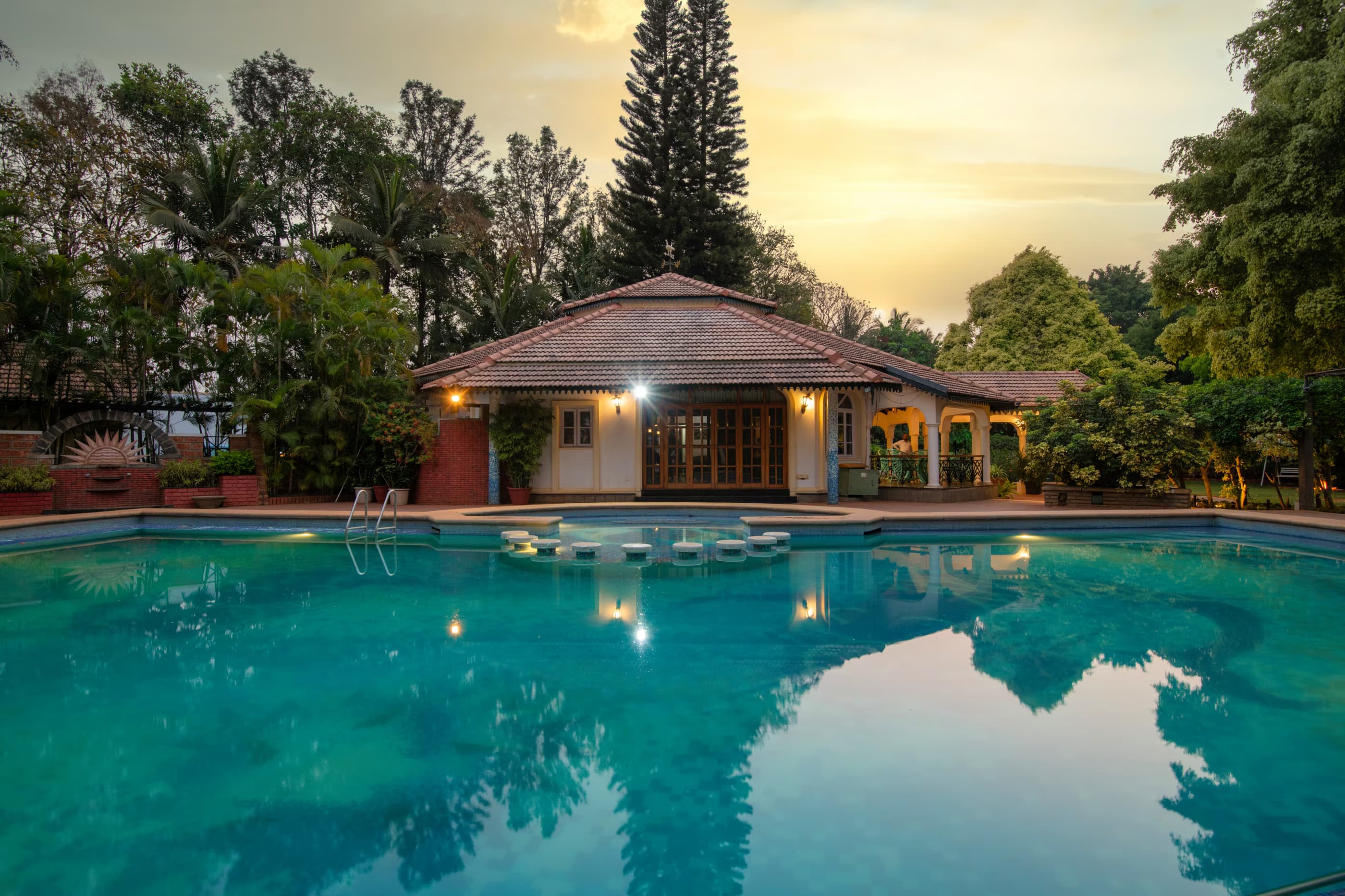 Luxury resort view